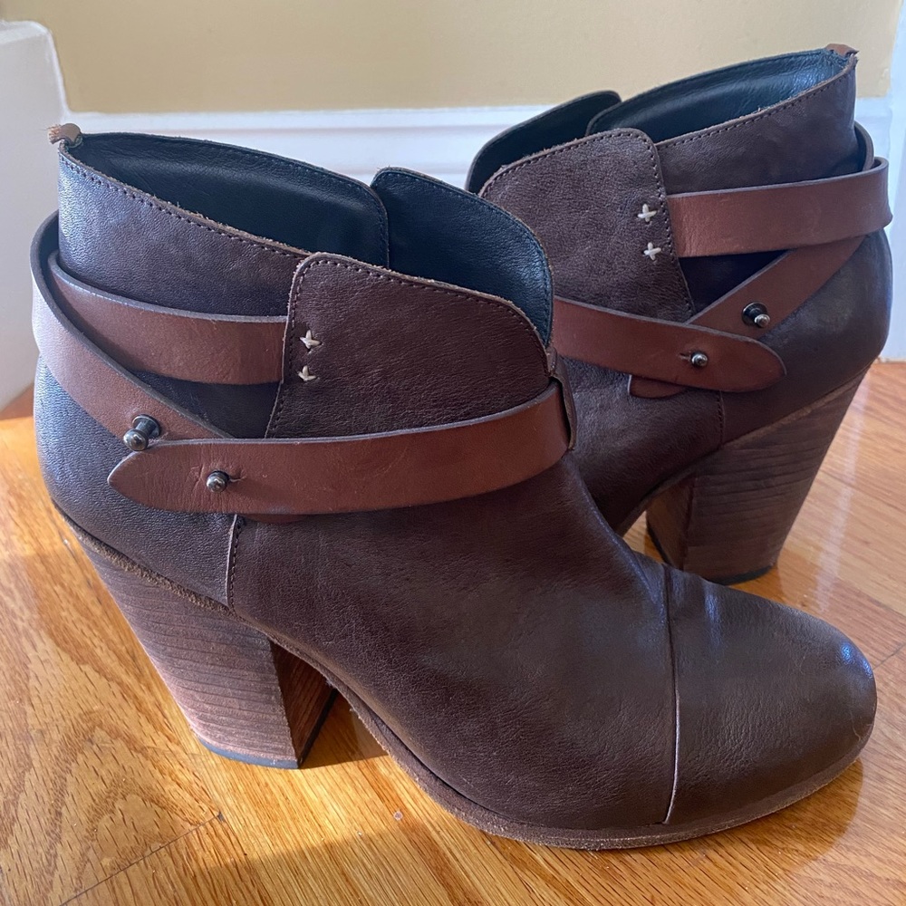 Tag & Bone Harrow Nubuck leather ankle boots.